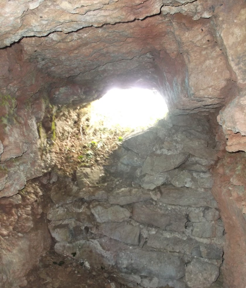bricked up entrance